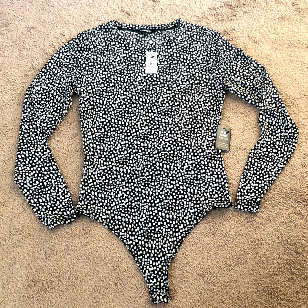 Express Crewneck Thong Bodysuit- M - NWT